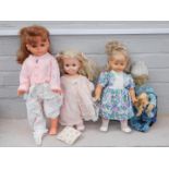 A group of plastic dolls, to include Granny figure, and three others. (1 box)