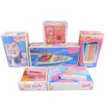 A group of Sindy accessories, boxed, comprising a rocking chair, vanity set, wardrobe, bedroom set,