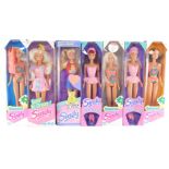 Seven Sindy dolls, boxed, comprising three Paradise, two Skater, Easy To Dress, and Sindy For BBC Ch