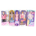 Five Sindy Paul dolls, boxed, comprising, Romance, Making Eyes, Prince Paul, Summer Looks, and Skate