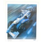 A Williams Formula 1 World Champions 1996 limited edition print, by Gavin Macleod, signed, 504/1000,