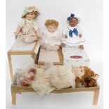 Aston Drake Galleries Collector's Dolls, comprising Camera Shy Chloe D4344., and Baby Bo-Peep, with