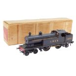 A scratch built O gauge model of a Tilbury tank locomotive, LNER black livery, 4-4-2, 1527.