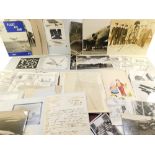 Aeronautical interest; press photographs and ephemera, particularly relating to Australia,