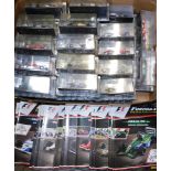 A Panini Collections die cast Formula 1 car collection, in blister packs, with part works.