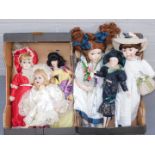 A group of collectors ceramic dolls, to include the Knightsbridge collection, Samantha, and a few ot
