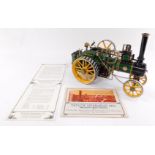 A William Allchin ¾inch scale model traction engine, being a copy of a 1906 agricultural engine, num