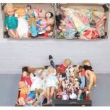 A group of Eastern and European collectors dolls, together with some other modern plastic dolls. (4