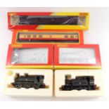 Two Hornby OO gauge shunting engines, British Rail black livery, 0-6-0, 68878 and 68474, together wi