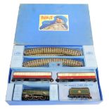 A Hornby OO electric train set, containing Silver King locomotive and tender, British Rail green liv