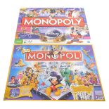 A Monopoly Disney Edition game, together with a further Disney Edition, Utgavan, both boxed. (2)