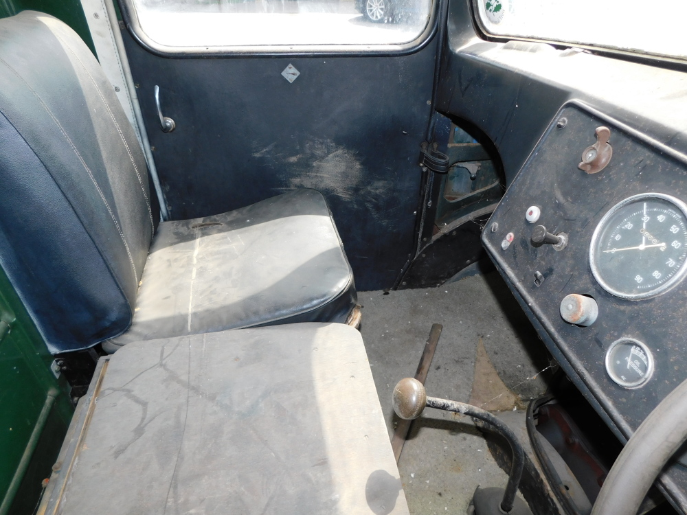 A 1955 Ford Thames SWB lorry, twin axle historic vehicle with boarded flat bed - Image 7 of 13