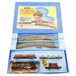 A Hornby OO gauge electric train set, containing a tank goods train, British Rail black livery, 2-6-