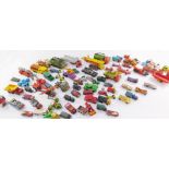 Dinky Corgi and other die cast vehicles, to include a Batmobile., Shado 2., Johnstone Road Sweeper.,