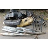 BMW and Arbour motorcycle seats and exhausts etc.