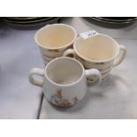 A group of Wedgwood and Royal Doulton, comprising a Peter Rabbit child's two handled cup, a Bunnykin