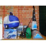 A VAX carpet washer, pressure washer, wallpaper stripper, and a paint pod. (4)