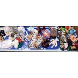 A group of toys and trinkets, to include Furbeys, wooden animal ornaments, Teddy Bear figures, etc.