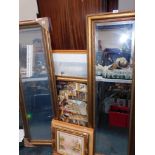 Pictures and prints, to include Venetian style scenes, two modern wall mirrors, etc. (a quantity)