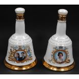Two bottles of Bells Commemorative Whisky, for the Wedding of HRH Prince Andrew and Sarah Ferguson,