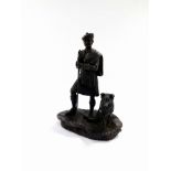 A Heredities bronzed resin figure of The Laird, TM40, 26cm high.