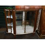 A 1960's glazed and gilt decorated china cabinet.