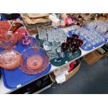 Glassware, to include drinking glasses, automobile glasses, tankards, commemorative wares, etc, pres