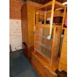Bedroom furniture, together with a bookcase and a trolley. (5)