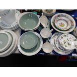 A Duchess china part service, a Wedgwood Wild Strawberries part service, and a Wedgwood Etruria part