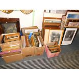 An extensive collection of prints, mirrors and pictures. (a quantity)