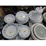 A Johnson Bros Snow White part dinner service. (1 tray plus)