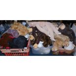 Soft toys, Raffety Bear, monkeys, etc. (3 boxes)