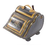 A Victorian toleware coal scuttle, by Benham & Sons, 50-54 Wigmore Street, London, no. 8771/J401, wi