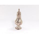 An Edward VII silver sugar sifter, of spiral fluted baluster form, London 1912, 4.7oz.