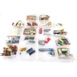 Die cast vehicle parts, Airfix accessories and sundries.