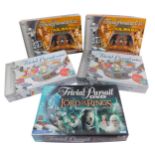 Two Parker Trivial Pursuit DVD Star War Games, Saga Edition, (AF), together with two Disney Trivial