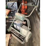 An Atco wide blade cylinder lawnmower. NB: This lot is situated 8 miles (15 minutes) south west of