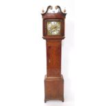 Attributed to John Boot of Sutton-In-Ashfield, a Georgian oak and mahogany longcase clock, the recta