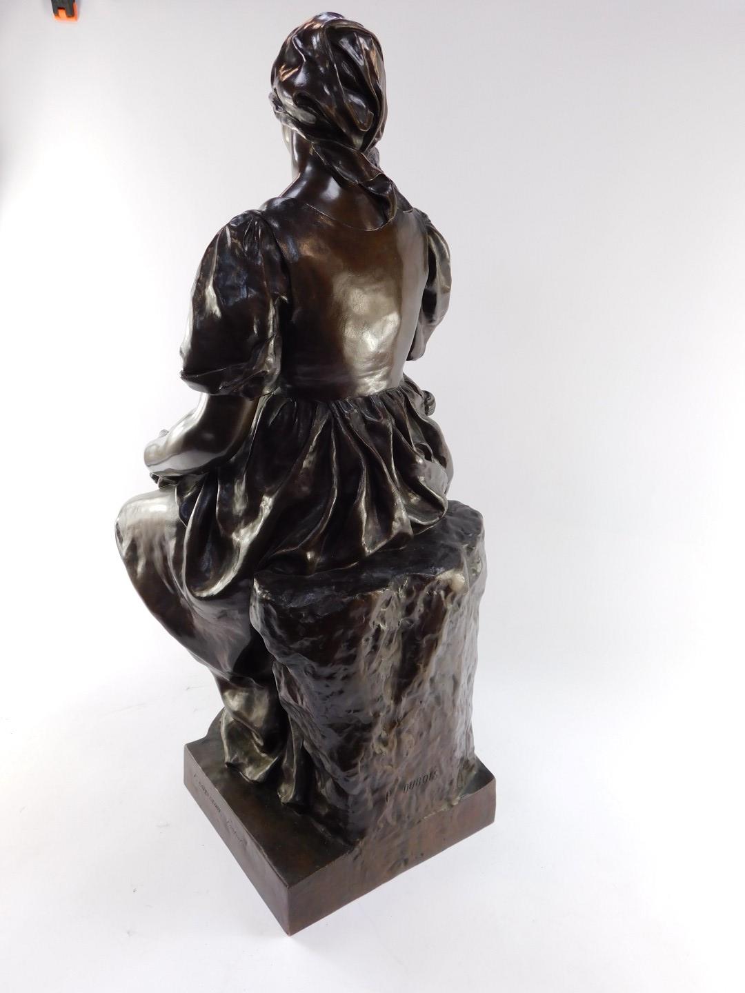 Paul Dubois (French, 1829-1905). A bronze sculpture of Maternite, signed to reverse P Dubois, 80cm h - Bild 6 aus 7