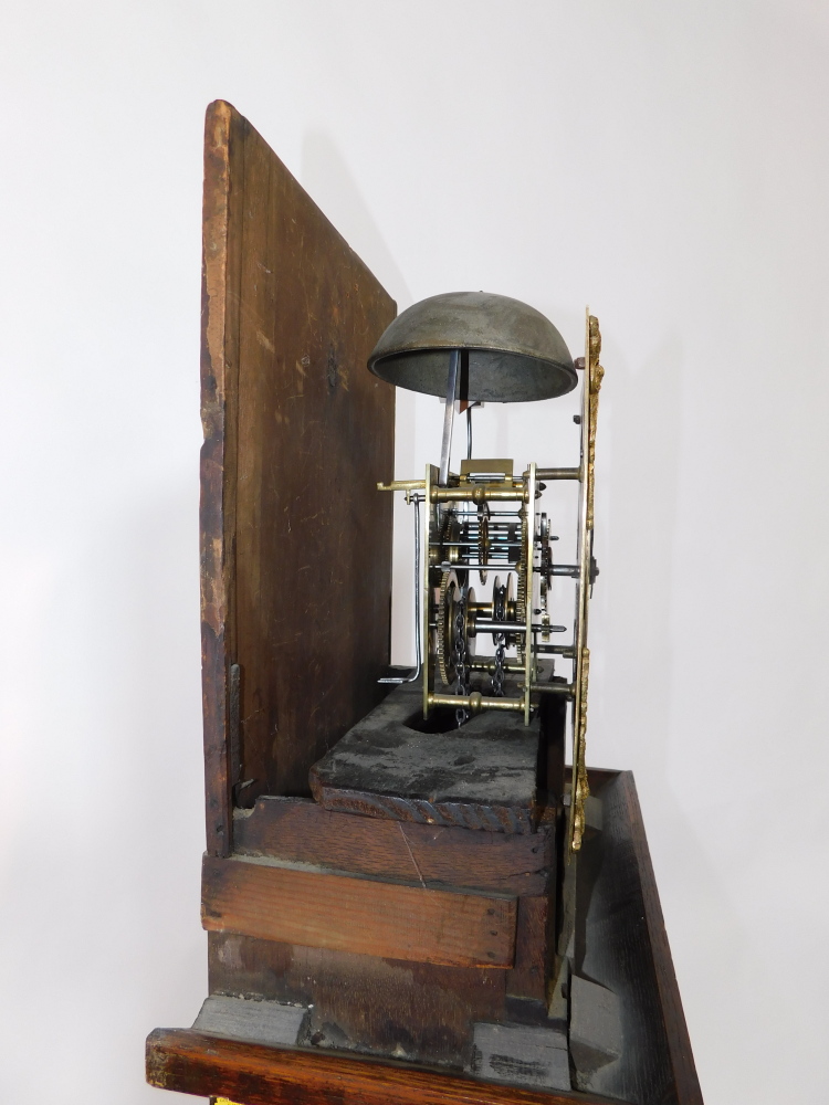 Attributed to John Boot of Sutton-In-Ashfield, a Georgian oak and mahogany longcase clock, the recta - Image 4 of 6