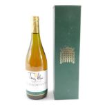 A House of Commons bottle of Chardonnay 2004, signed by Tony Blair, boxed.