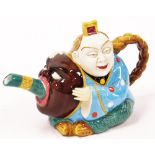 A Minton Archive collection Chinaman teapot, limited edition number 489/2500, 14cm high.