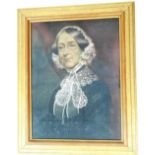 G Godfrey Lewis. Mary Gibson, wife of James Benson (1785-1834), pastel, signed, 58cm x 44cm, framed