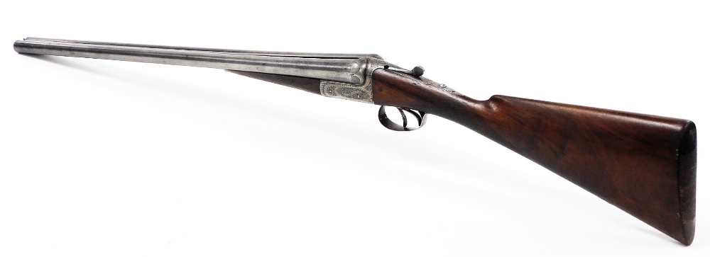 A J Carr and Son's of Birmingham double barrel 12 bore side by side shotgun, serial number 24182. N