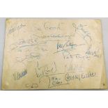 A Royal Ascot Races 1979 traveller's fair dinner menu, signed by the Nottingham Forest, to include n
