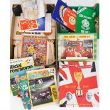 A group of football interest memorabilia, to include Shoot magazine, official programmes for the Fif