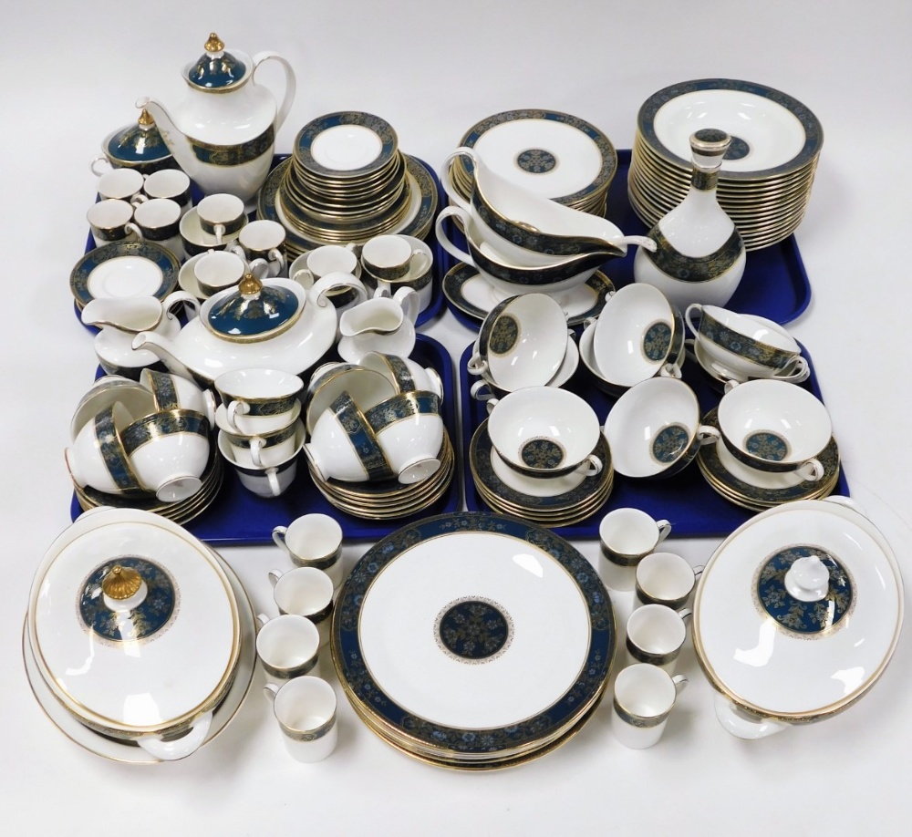 A Royal Doulton Carlyle pattern part tea and dinner service, comprising coffee cans and saucers, lar