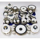 A Royal Doulton Carlyle pattern part tea and dinner service, comprising coffee cans and saucers, lar