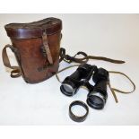 A set of Bino Prism number five mark three military binoculars, each with military arrow dated 1941