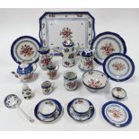 A group Booths Lowestoft border pattern part wares, to include coffee pot, tea cup, milk jug, sugar